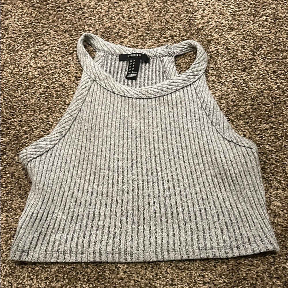Forever 21 Gray Ribbed Women's Top